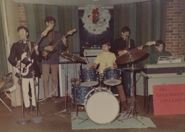 The Territorial Enterprise plays at the Clements Chevrolet Christmas Party at the Rochester Golf and Country Club, 1960s